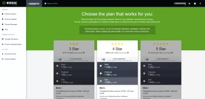* Ezoic* преміум -автоматичний зниження: благом чи бане? : * Ezoic* Преміум -плани видавця від 3 зірок до 5 зірок